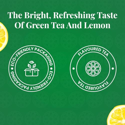Image of Twinings Green Tea & Lemon, 25 Tea Bags| Pack of 1| Perfectly Balanced & Refreshing Taste| Light, Zesty Lemon Flavour| Low Calorie| Handpicked Green Tea Leaves| Enjoy a Hot Cup of Tea