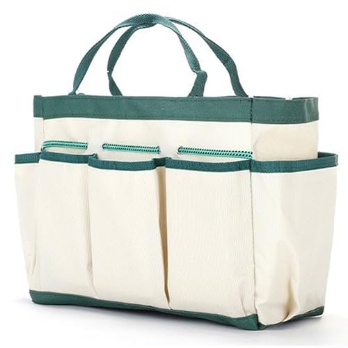 Borsa per attrezzi da giardino in tessuto Oxford 600D compatta e portatile per una facile conservazione e trasporto di attrezzi da giardinaggio 31 5 x 25 x 16 cm