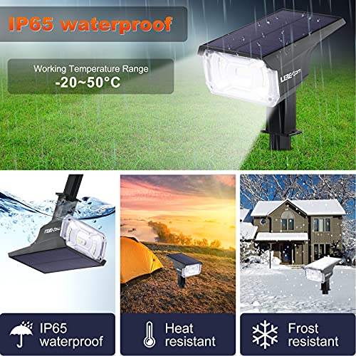 Lerekam SPOTLIGHTS-C2 Solar Spot Lights Outdoor, Ip65 Waterproof 40 Leds Solar Landscape Spotlights,Usb Solar Powered Wall Lights Dark Sensing Auto On/Off,3 Modes Outdoor Solar Garden Lights thumb #1