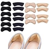 CRLLDPM 10 Paar Fersenpolster Fersenschutz für Schuhe Fersenpolster für zu Große Schuhe Ferseneinlagen Verhindert Fersenabrieb und Fersenrutsche - Unisex