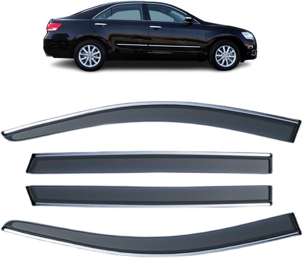 Smoke Window Visors For Toyota RAV4 2006-2012 - 4 Piece Rain Guard Deflector Set-749686