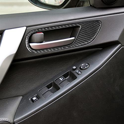 Cubre la manija interior de tu Mazda 3 (2010-2013) con este elegante marco de fibra de carbono 5