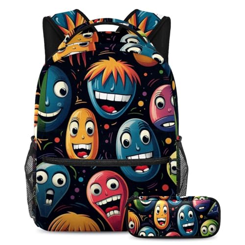 Sac à dos Happy Bowling Paradise grand format pour les journées d'école