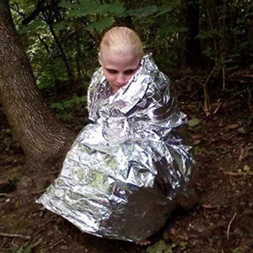 Manta térmica portátil de primeiros socorros ao ar livre 210 * 130 Manta de prata dupla face Sobrevi