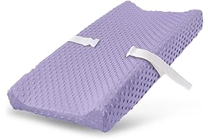 Ultra Plush Minky Dots Purple Changing Pad Cover for Baby