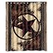WECE (60" x 72" ) Waterproof Bathroom Western Texas Star Shower Curtain