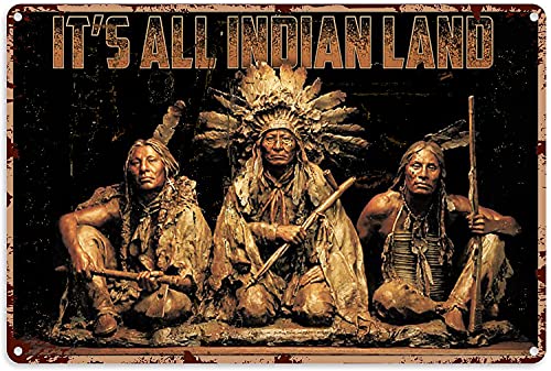 Ascigo Metal Wall Art Tin Sign - Southwestern Native American