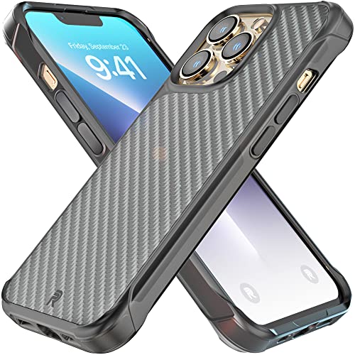 REBEL Case for iPhone 13 Pro [Gen-3 Aramid Fiber] Strong MagSafe Compatible, Protective Shockproof Corners, Premium Metal Buttons, Slim Fit Grip Cover, 6.1 Inch Phone 2021 (Black)
