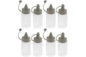 RAYNAG 8-Pack Mini Pizza Sauce Squeeze Bottles for Lunch Boxes