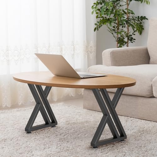 Image of 16 inch Metal Coffee Table Legs, Sturdy Black Bench Legs, Suitable for DIY Furniture Legs, Dining Tables, End Table, Chair, Desks, and Benches - 40 cm H x 30 cm W, Set of 2 (16 inch Y-Type)