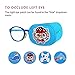 Astropic 4Pcs Eye Patches for Kids | Boys Eye Patch for Glasses | Medical Eye Patch for Children with Lazy Eye (Left Eye Coverage, Blue)
