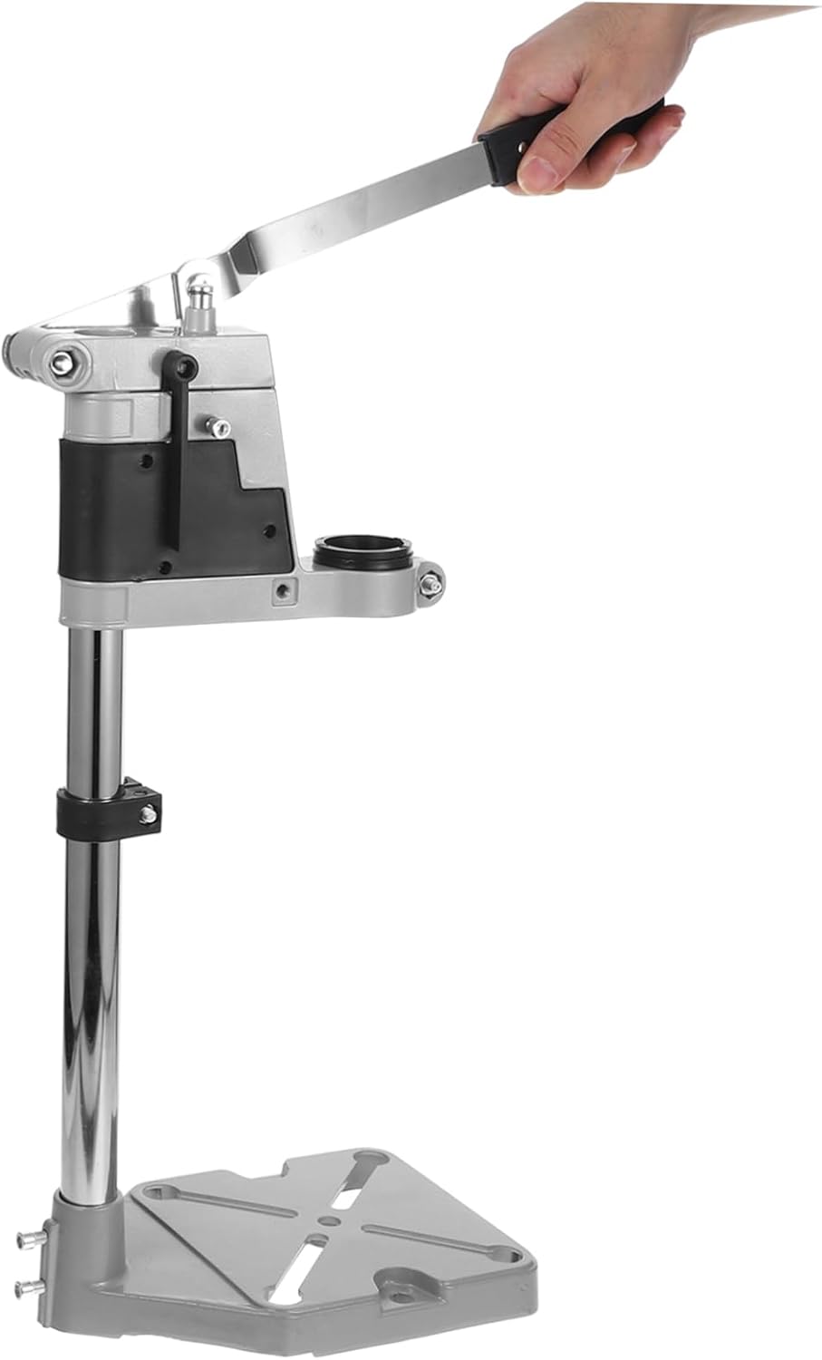 Portable Drill Press Stand Sturdy Cast Iron Base for Hand Drill Workbench