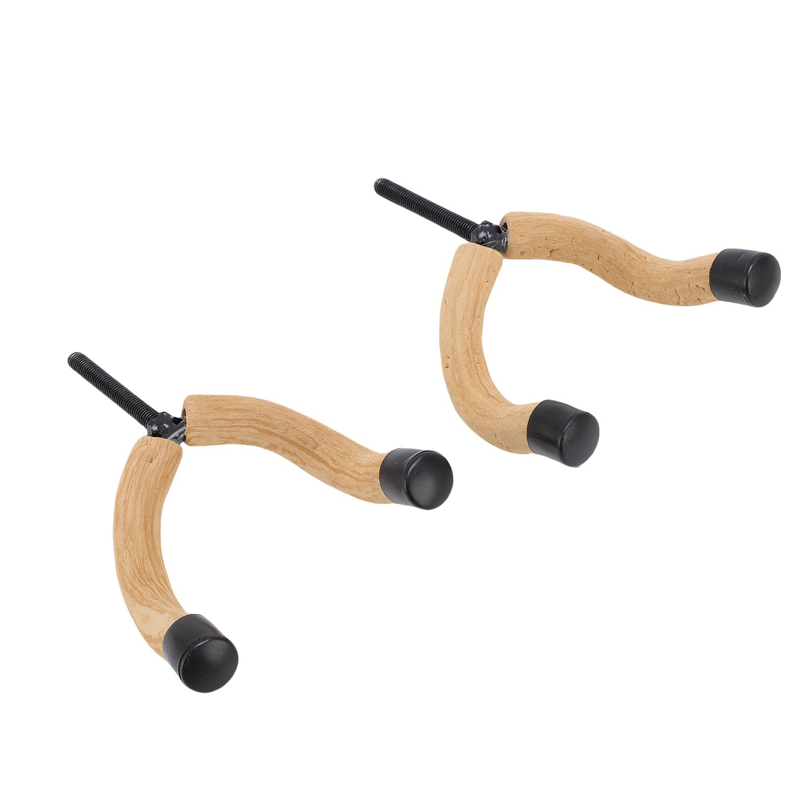 AUNMAS Colgador de Pared para Guitarra, Construcción de Madera de Pino, Gancho Giratorio y Diseño de Estante para Montaje de bajo Eléctrico Acústico en Estudio en Casa