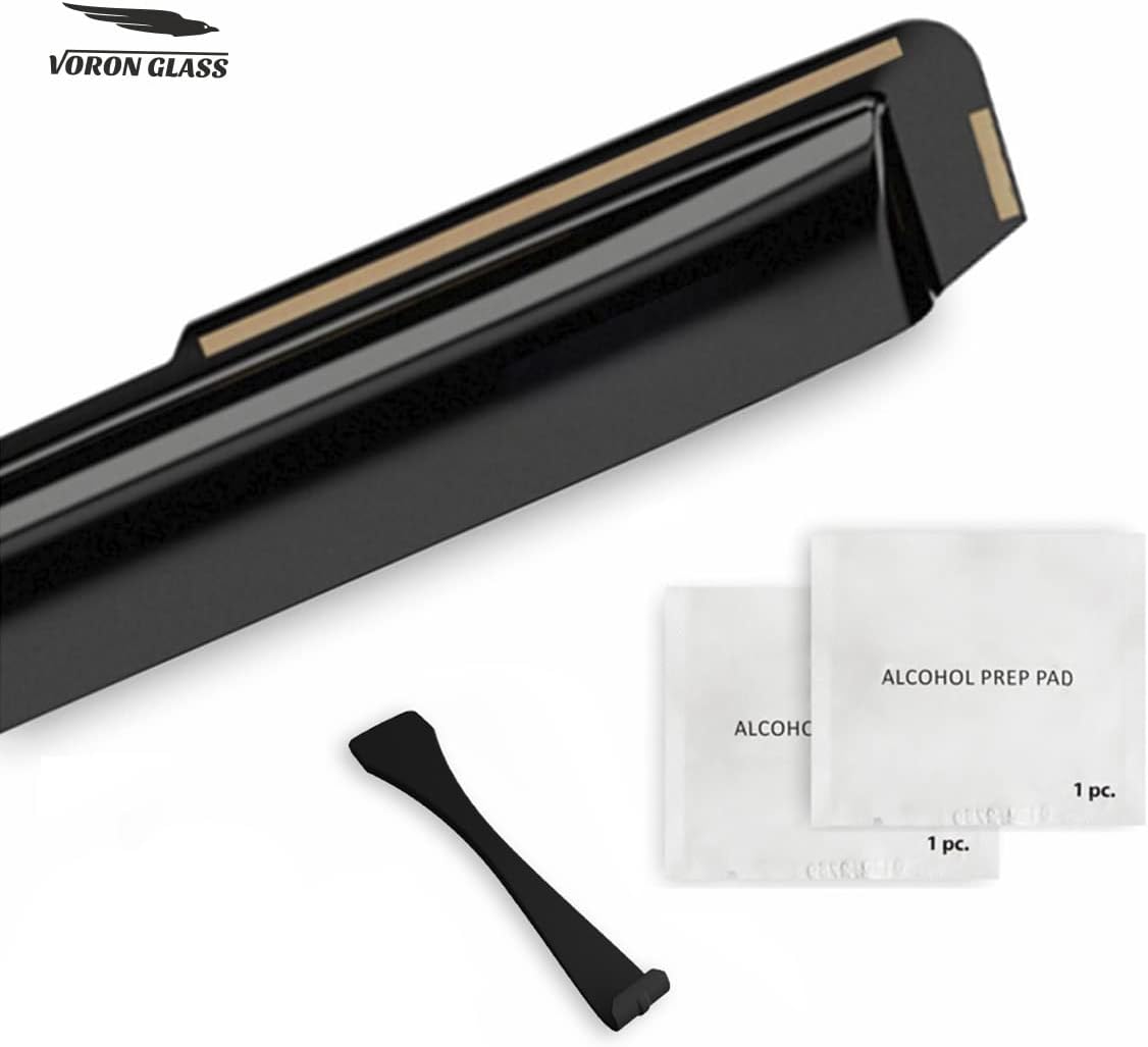 Voron Glass in-Channel Extra Durable Rain Guards for Trucks Toyota Tacoma 2005-2015 Double Cab, Window Deflectors, Vent Window Visors, 4 Pieces - 200841