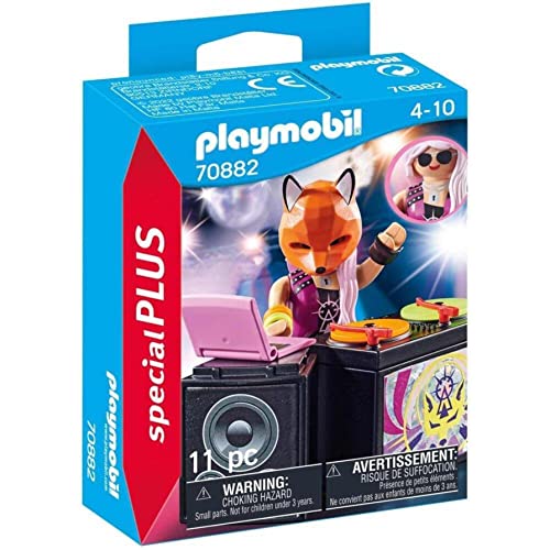 PLAYMOBIL DJ con Mesa de Mezclas 70882, a Partir de 4 años