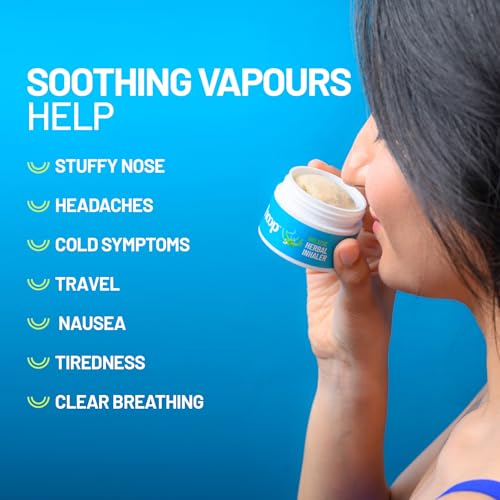 Image of hoop Herbal Inhaler | Soothes Cold, Stuffy Nose, Headache, Nausea | 15g