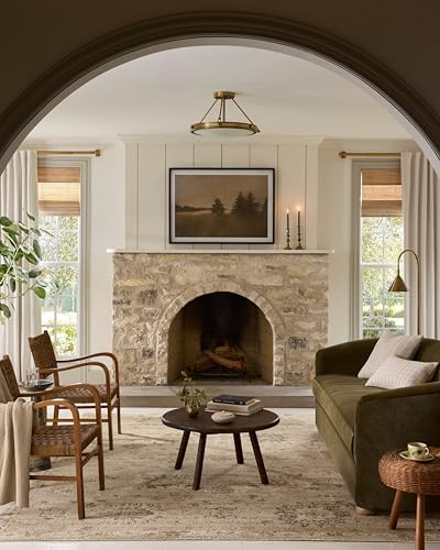 Loloi Magnolia Home by Joanna Gaines Pace Collection PAC-05 Apricot/Multi 3'-6" x 5'-6" Accent Rug
