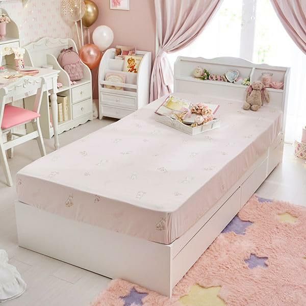 Amazon｜ロマンティックプリンセス うさぎ柄布団カバー3点セット