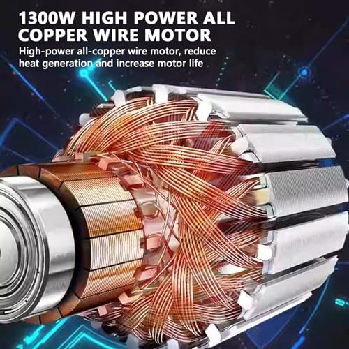 Cordless Power Router Compatible with Dewalt 20V Battery, 1300W Brushless Handheld Palm Routers Wood Trimmer with 6 Speed, Guide Wheel, Straight Guide, 15 Milling Bits and 2 Spanners(No Battery) 5 Cordless Power Router Compatible with Dewalt 20V Battery, 1300W Brushless Handheld Palm Routers Wood Trimmer with 6 Speed, Guide Wheel, Straight Guide, 15 Milling Bits and 2 Spanners(No Battery) - Image 5