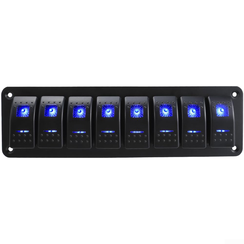 Panel Interruptor Basculante LED 3 Vías Impermeable Panel Interruptor(Eight People)