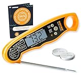 Deiss PRO Digital Meat Thermometer - Lightning Fast Precise Readings with Backlight Display, Memory Function and Calibration for Coffee, BBQ, Beef, Pork, Poultry, Fish - Instant Read Thermometer