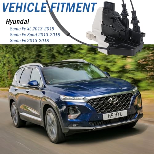 Image of Front Right Passenger Side Door Lock Actuator 81320-2W010, Door Latch Compatible with Hyundai Santa Fe XL 2013-2019, Santa Fe Sport 2013-2018, Santa Fe 2013-2018
