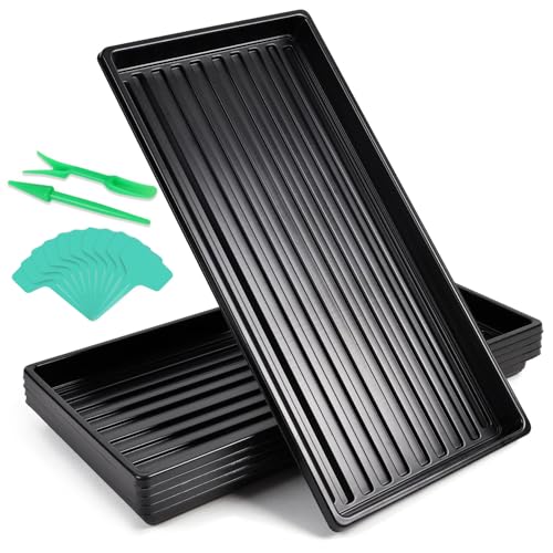 Olasfa 5 Pièce 51 x 25 cm Plateau de Semis Réutilisable Plateau de Culture Bacs à Semis avec...