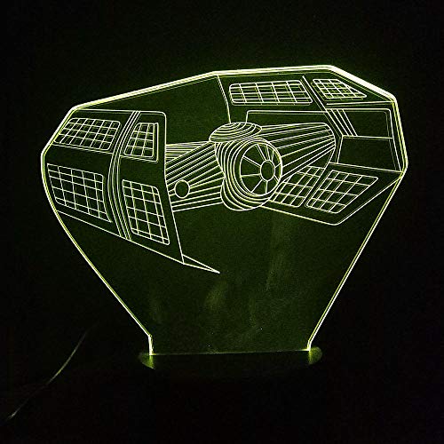 3D Ilusión Óptica Lámpara Satélite Led Luces Nocturnas Para Decoración Del Partido...