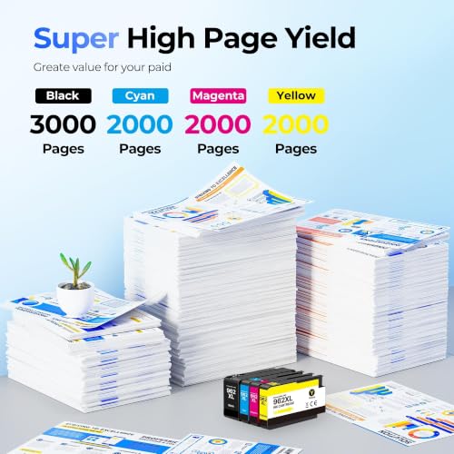 Image of 962XL Ink Cartridges Replacement for HP 962XL Ink Cartridges Combo Pack