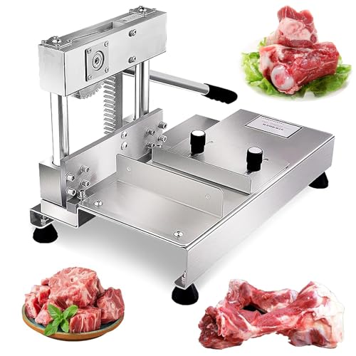 Sierra manual para huesos de acero inoxidable para un corte eficiente de chuletas de cerdo, trotones y costillas