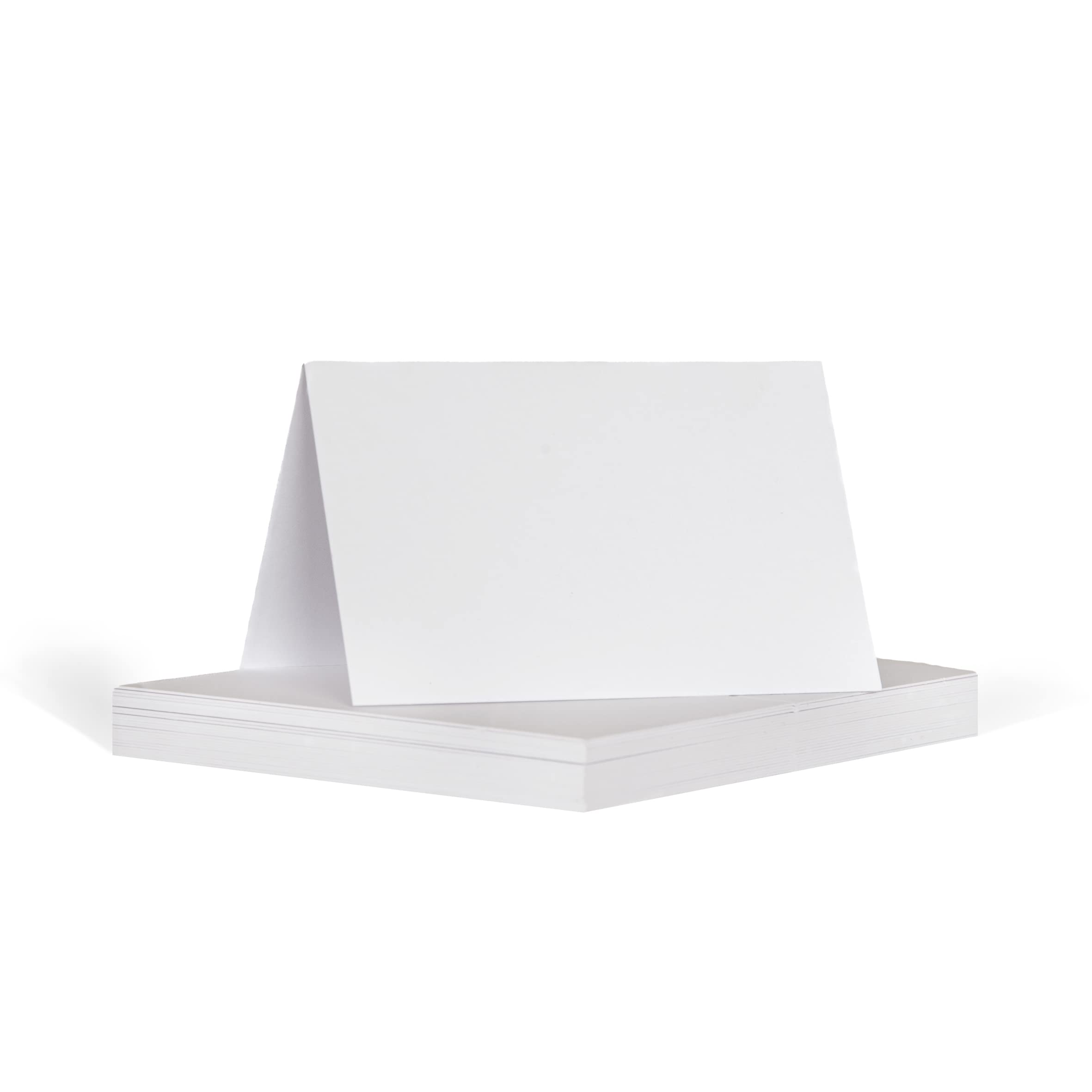 Plain White Folded Table Name Cards for Party Reception Birthday (25 cards)