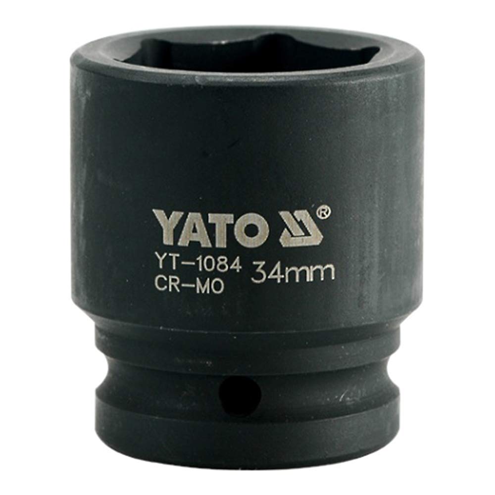 Yato YT-1084 Impact Socket 3/4inch X34mm|Impact Socket Wrench Adaptor|Power Tools|Home Tools|Industrial tools|Mechanical Tools|Automotive|CrMo SCM-440|CrV50BV30|Black Phosphated|Cold Forged