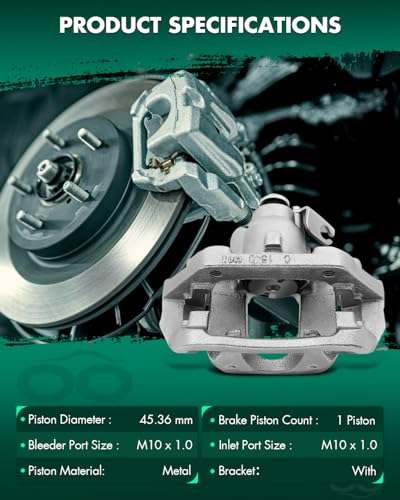 Image of SCITOO Rear Left+Right Brake Calipers With Bracket 18B5263 18B5262 Compatible For Ford For Explorer 2011-2015 For Ford For Flex 2010-2014 For Ford For Taurus 2013-2014 For Lincoln MKT 2010-2013