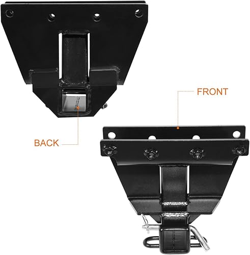 Miniatura 3 de Enganche de remolque clase 3 receptor de 2 pulgadas compatible con Jeep Grand Cherokee 05-10, color negro