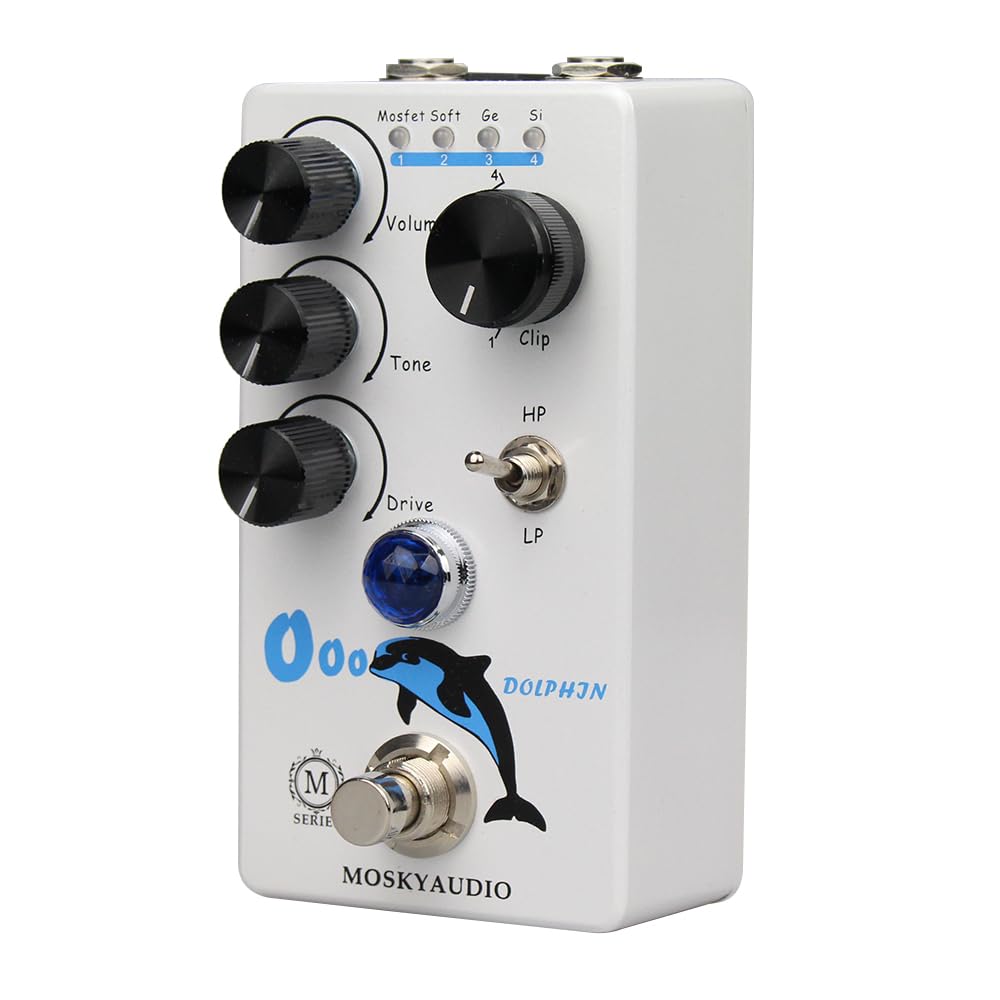 DOLPHIN Distortion/Overdrive efektów gitarowych True Bypass przełączanie