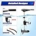 65LBS Thrust Electric Trolling Motor 12V Heavy Duty Electric Trolling Motor 660W Outboard Boat Motors with Adjustable Handle for Kayak Inflatable Fishing Boats