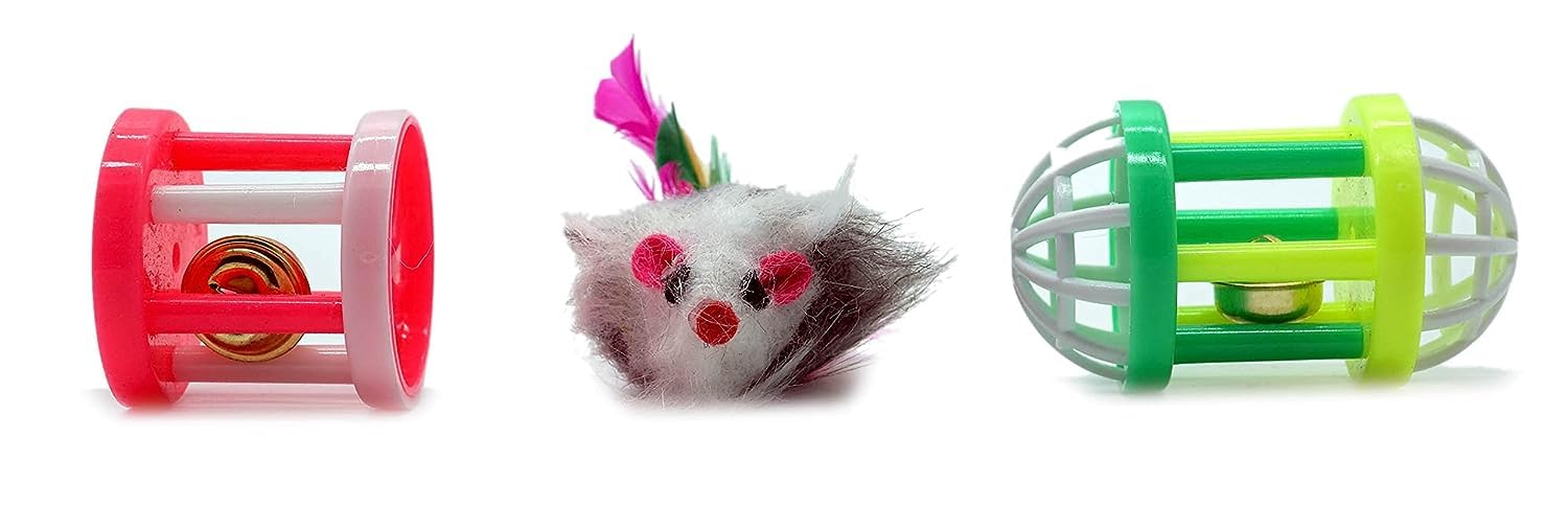 PETS EMPIRE Pet Cat Kitten Soft Foam Multi-colorPlay Balls and Plastic Ball Activity Toys (Color May Vary) (B09KH2W3LW) Amazon Price History, Amazon Price Tracker