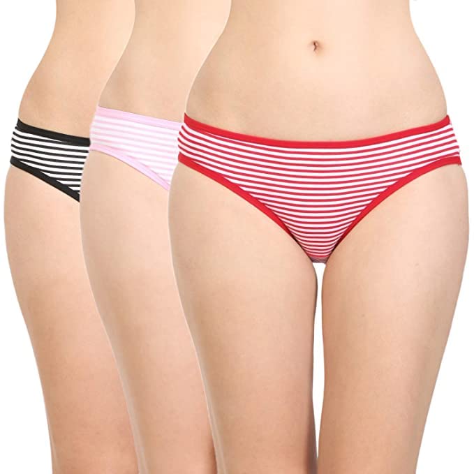 Women's Cotton Bikini Panty Lyner Panty Pack of 3-image-34
