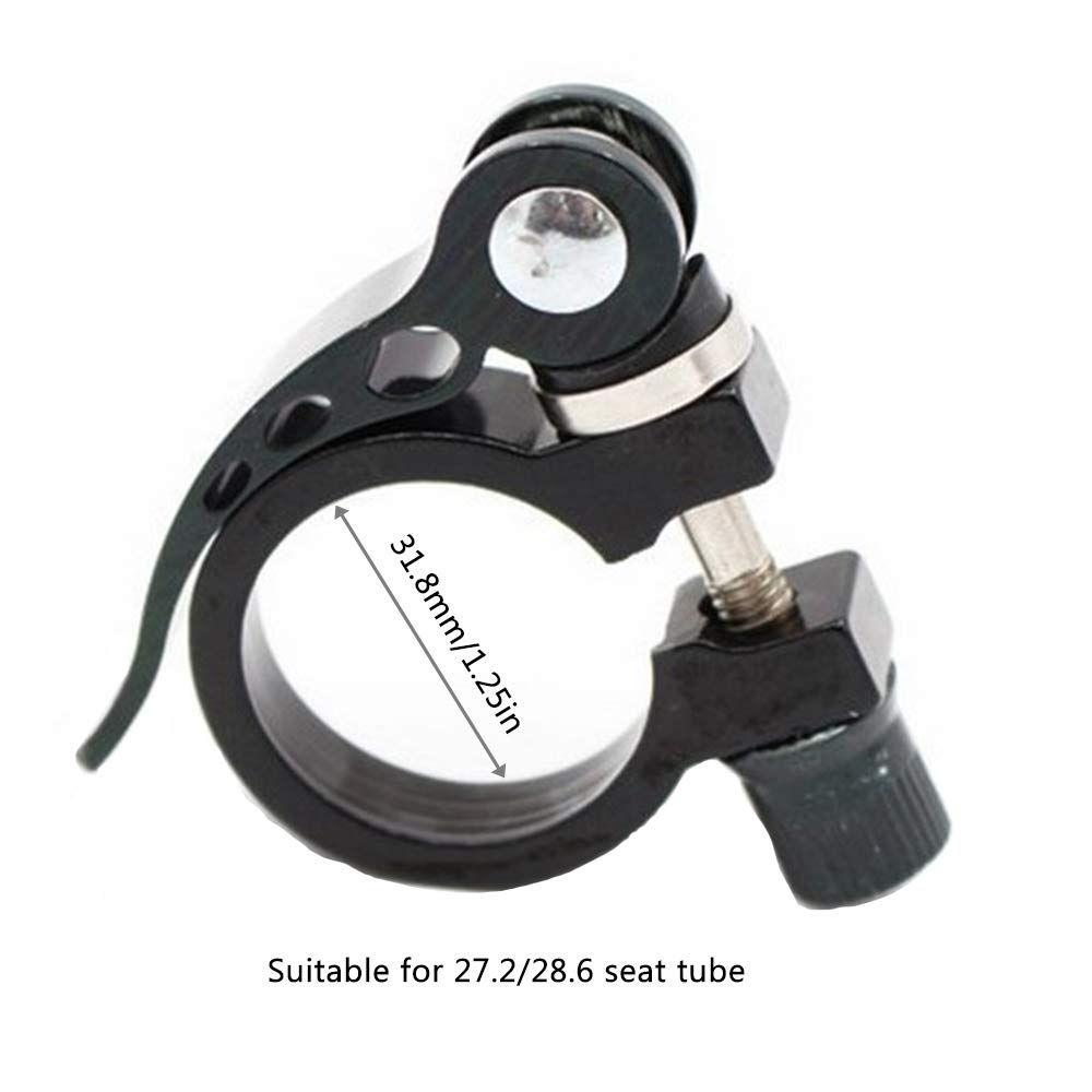 Morsetto A Sgancio Rapido Per Sella Bici - In Lega Di Alluminio, Doppio Fissaggio, Per Reggisella E Telaio Carbonio