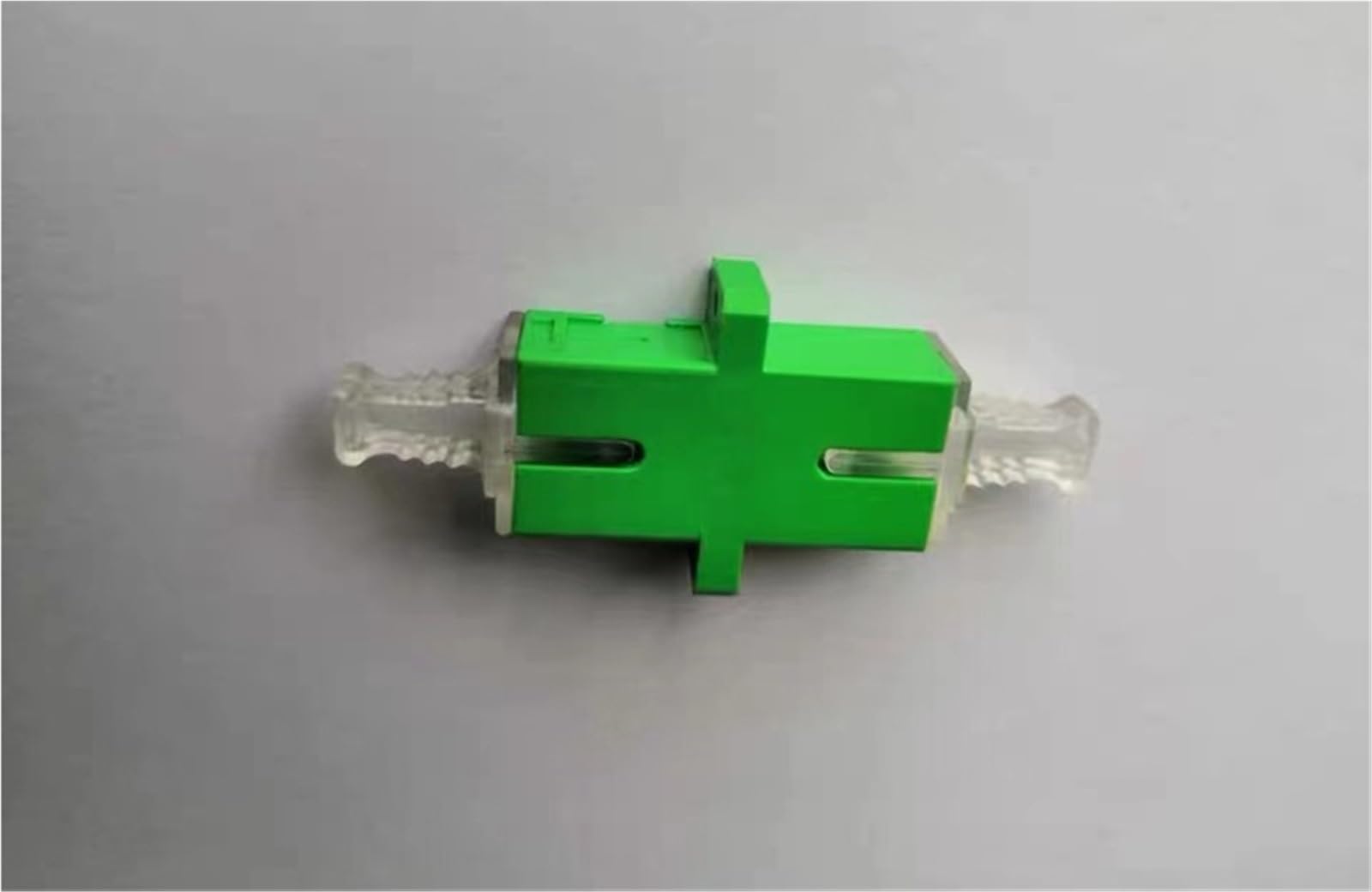 SC - Tapa antipolvo para adaptador de fibra óptica, cubierta protectora blanca transparente (transparente)
