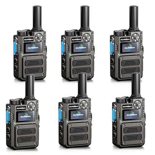 Image of (Heavy Duty) Lifetime Free Unlimited Range Long Range Walkie Talkies for Adults Rapid 4G LTE PoC Two Way Radios Long Distance with Nationwide Range for Team Management,Truck Fleet(6-Pack)