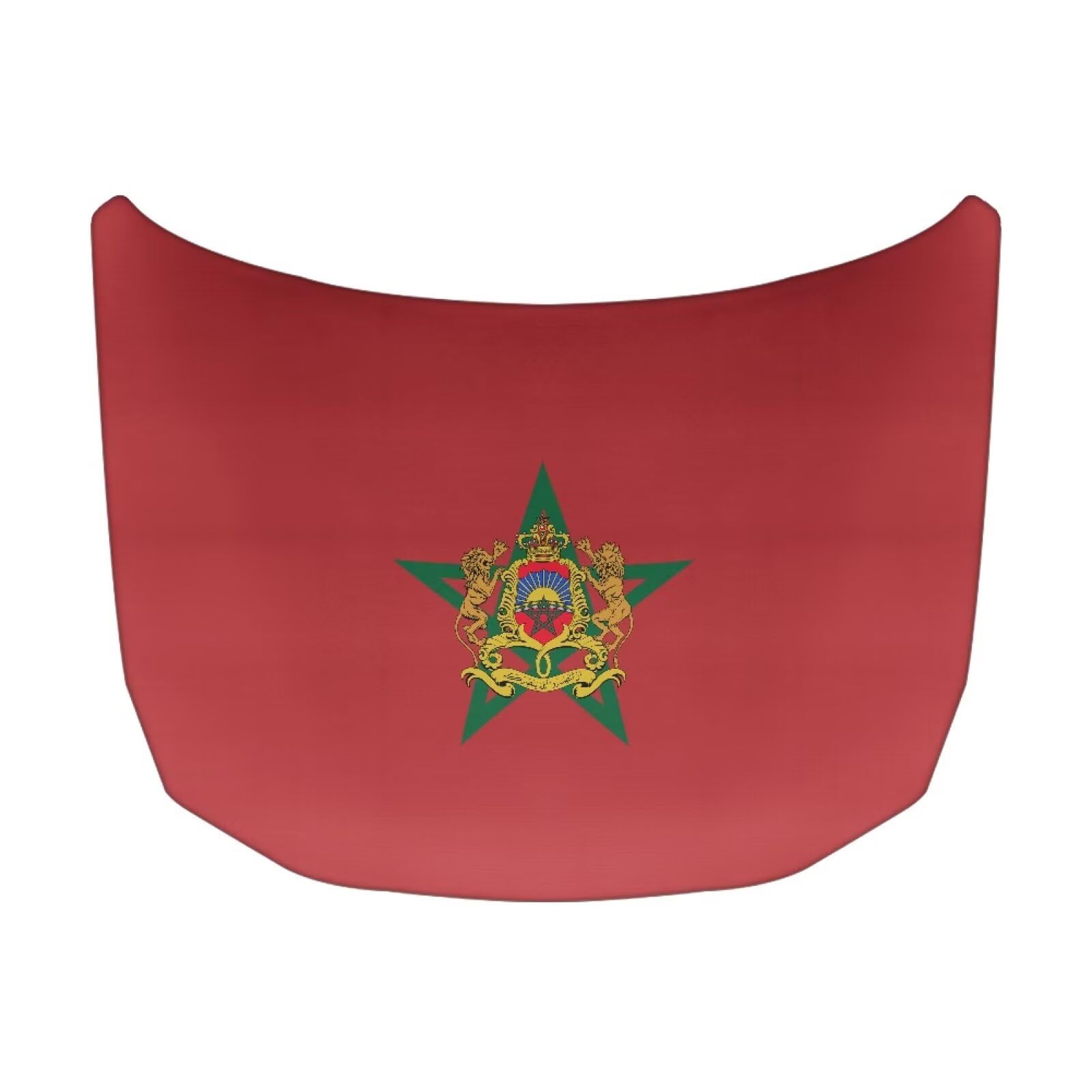 Car Hood Cover Morocco Flag Print Car Hood Protector Waterproof Universal Automotive Exterior Accessories Patriotic Decorations for Compact Vehicles Sedans Trucks SUVs for Sports Events