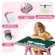 Chidiam Kinder Tafel Staffelei Metall Kindertafel Doppelseitige Whiteboard Und Kreidetafel 360 drehbare Höhenverstellbar Standtafel mit Zahlen und Anderem Zubehör für Kinder und Kleinkinder