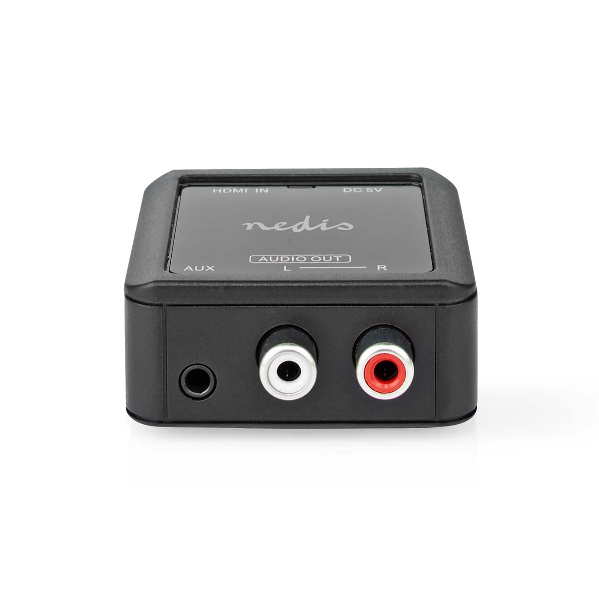 Nedis | Convertisseur audio numérique | 1 voie | Entrée de connexion : entrée HDMI™ | Sortie de connexion : 2 x (2 x RCA femelles) / 3,5 mm | eARC | Automatique | Anthracite