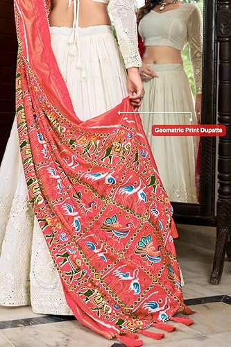 Image of TRENDMALLS Georgette Embroidery Sequence Work Lehenga Choli Unstitch Blouse With Dupatta For Women (New-Bridal-Latest-Wedding-Sequnce-Lehenga-Designer)