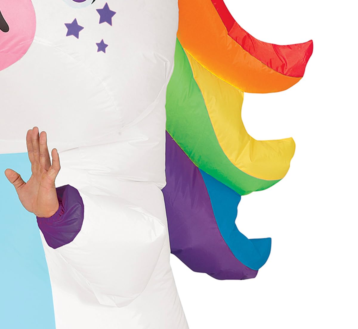 FIESTAS GUIRCA Disfraz de Unicornio Arcoíris Hinchable Adulto