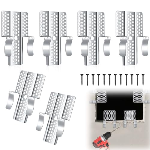 6 Pack Drywall Repair Clips with Screws