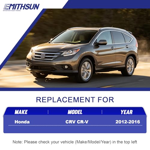 Image of Replacement for 2012-2016 Honda CRV CR-V Windshield Wiper Blades