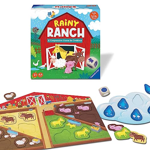Ravensburger Rainy Ranch Juego Cooperativo para Niños miniatura 1