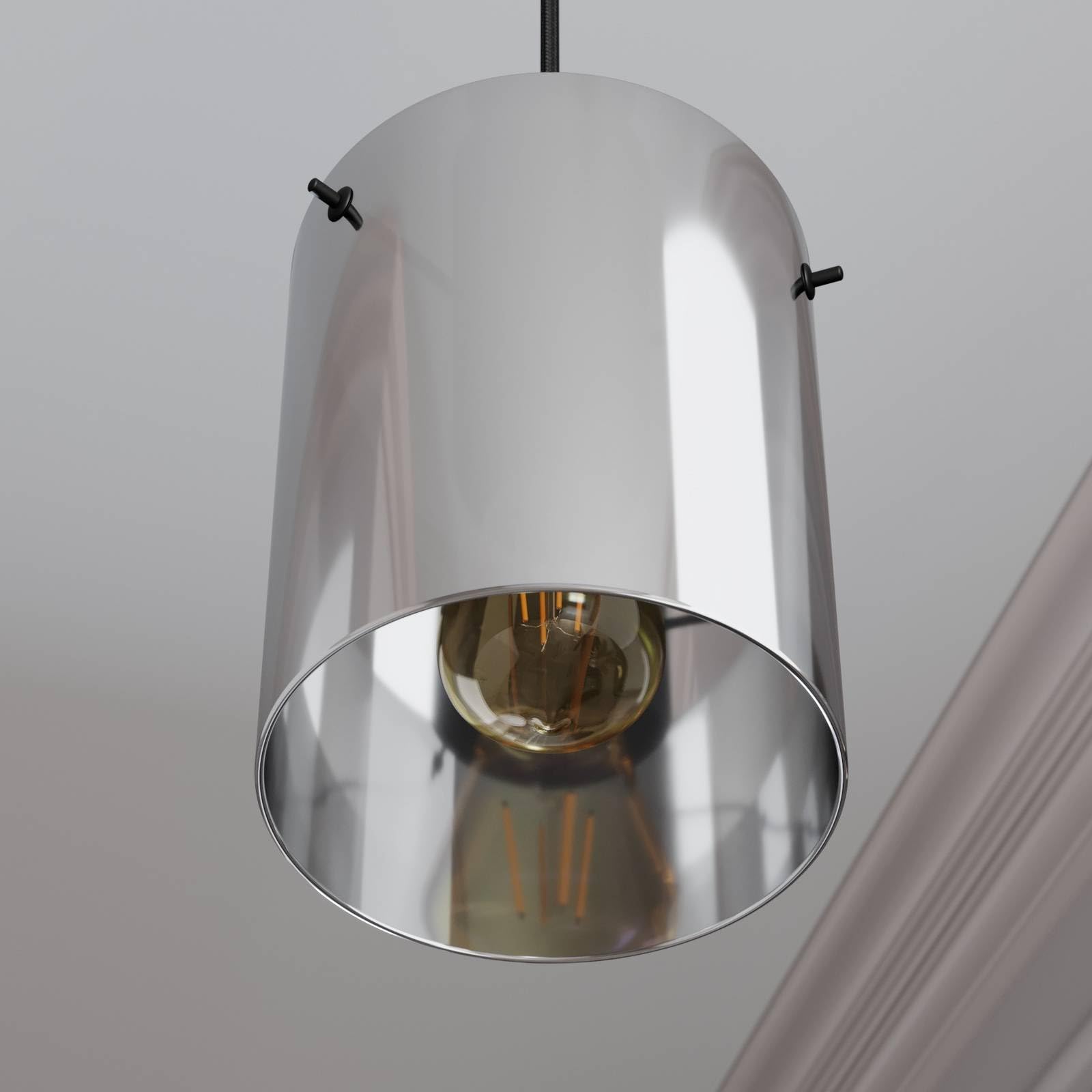 Lindby Lampada a sospensione dimmerabile (Moderno) colore Nero ad es. Soggiorno & Sala da pranzo lampada in vetro, per tavolo